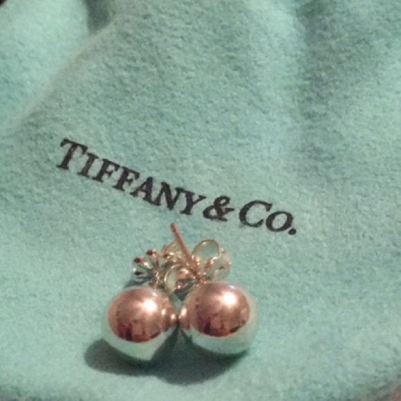 Tiffany & Co 8mm Sterling Silver Ball Earrings - Picture 5 of 8